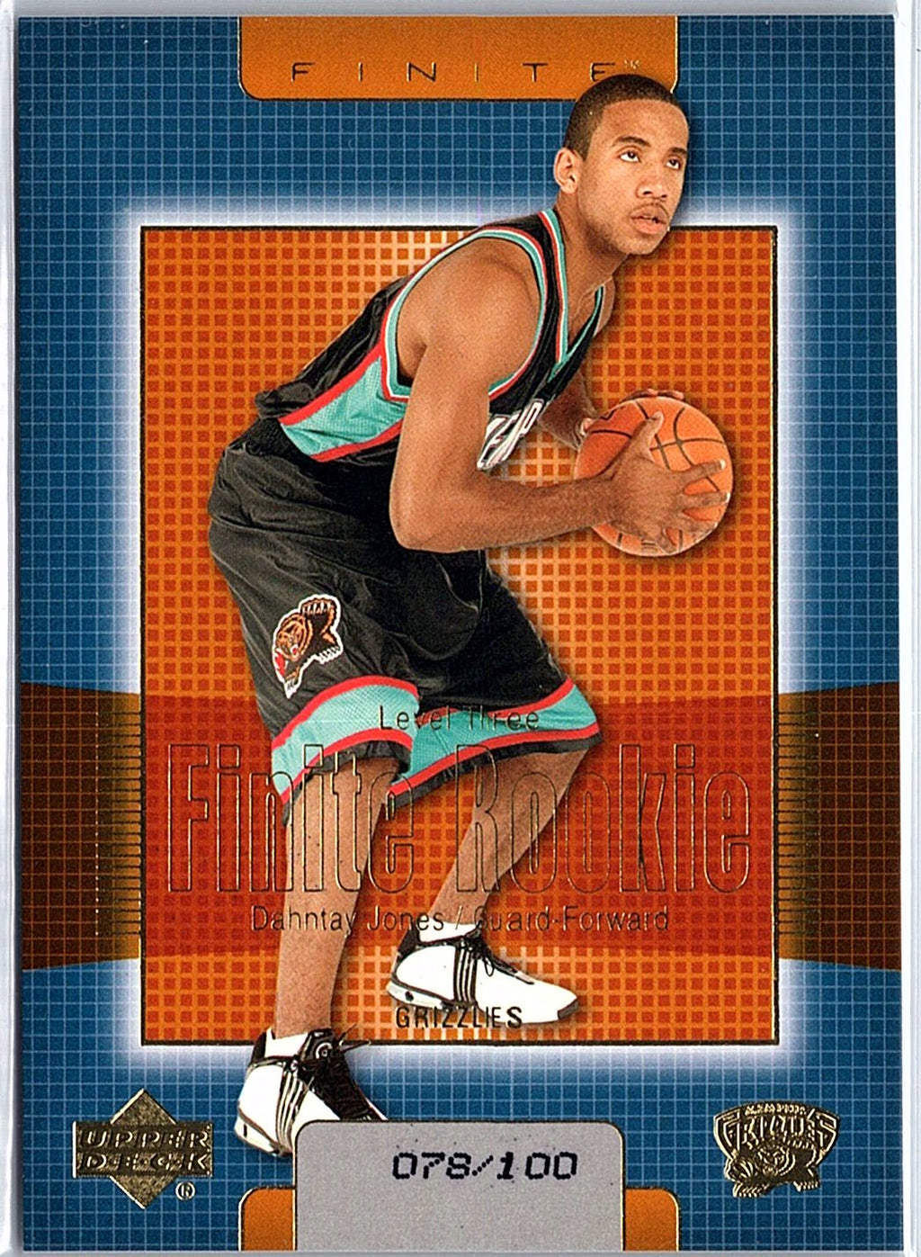 2003-04 Upper Deck Finite #222 Dahntay Jones Gold #/100