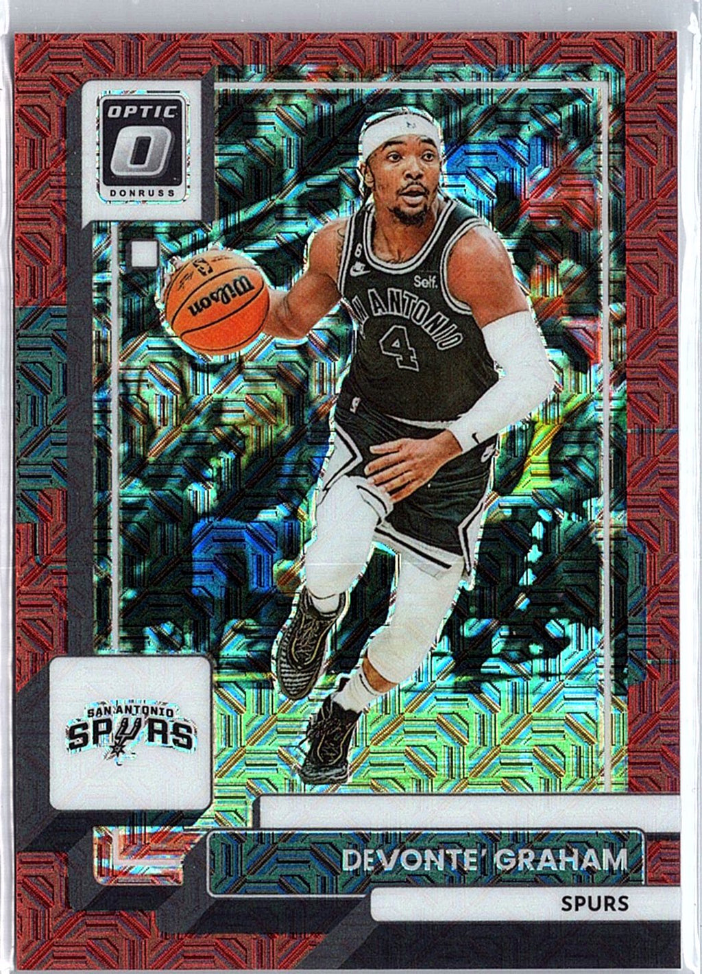 2022-23 Donruss Optic #194 Devonte' Graham Choice Red #/88