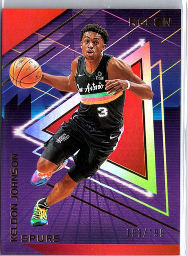 2020-21 Panini Recon #13 Keldon Johnson Holo Red #/199
