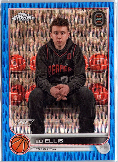 2022-23 Topps Chrome Overtime Elite #30 Eli Ellis Blue Wave #/99