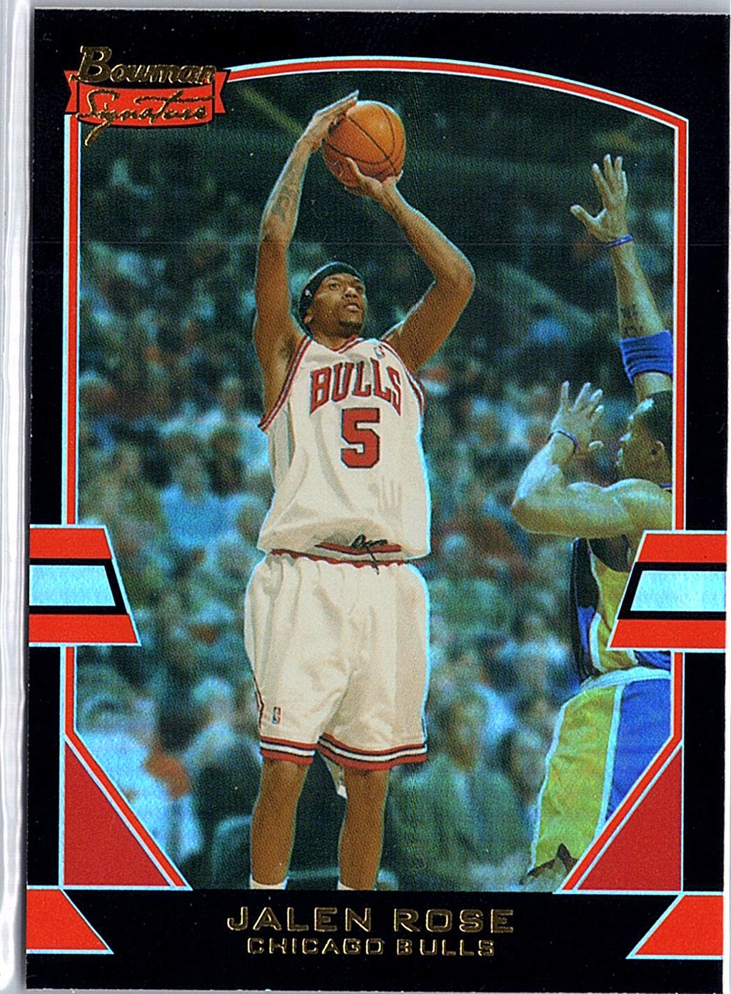 2003-04 Bowman Signature #52 Jalen Rose Foil #/125