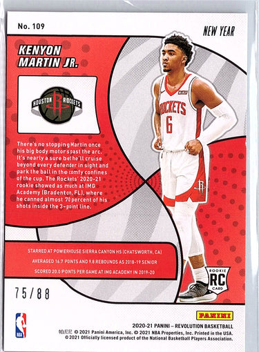 2020-21 Panini Revolution #109 Kenyon Martin Jr. Chinese New Year Emerald #/88