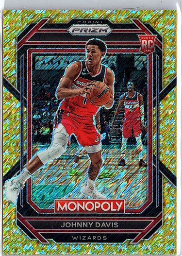 2022-23 Panini Prizm Monopoly #90 Johnny Davis Gold Money Shimmer #/500