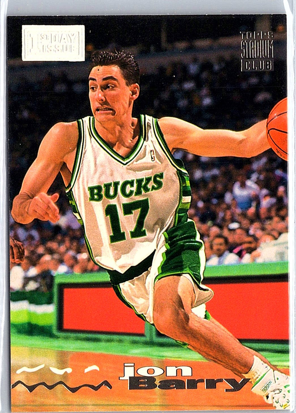 1993-94 Stadium Club #70 Jon Barry First Day Issue