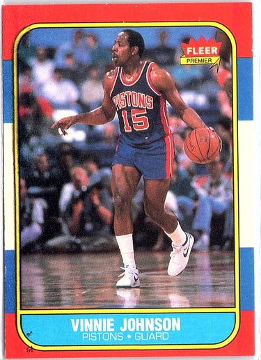 1986-87 Fleer #56 Vinnie Johnson