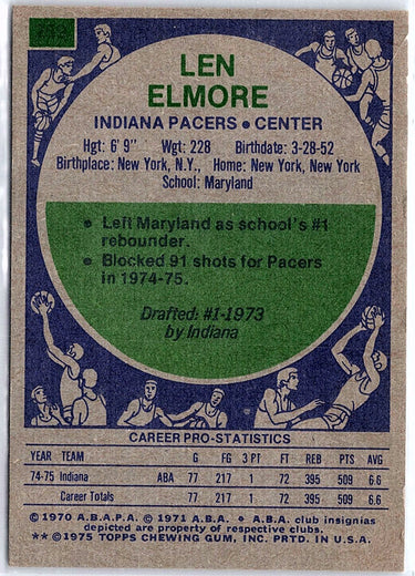 1975-76 Topps #259 Len Elmore