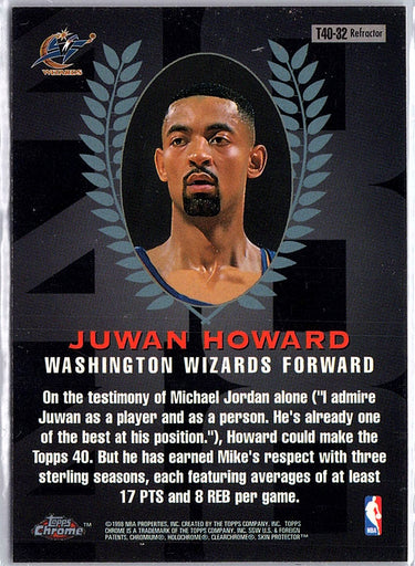 1997-98 Topps Chrome #T40-32 Juwan Howard Topps 40 Refractors