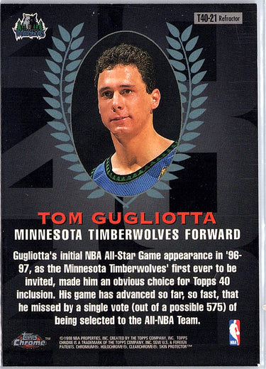 1997-98 Topps Chrome #T40-21 Tom Gugliotta Topps 40 Refractors