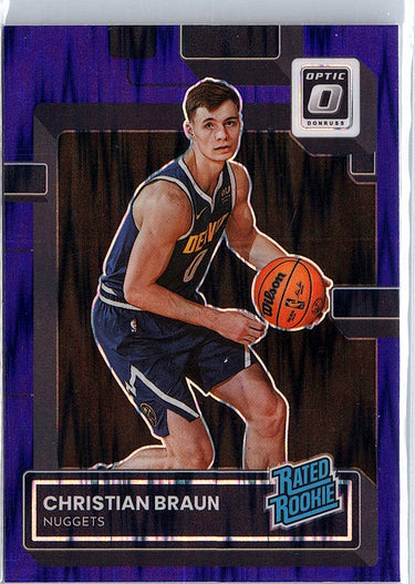 2022-23 Donruss Optic #238 Christian Braun Purple