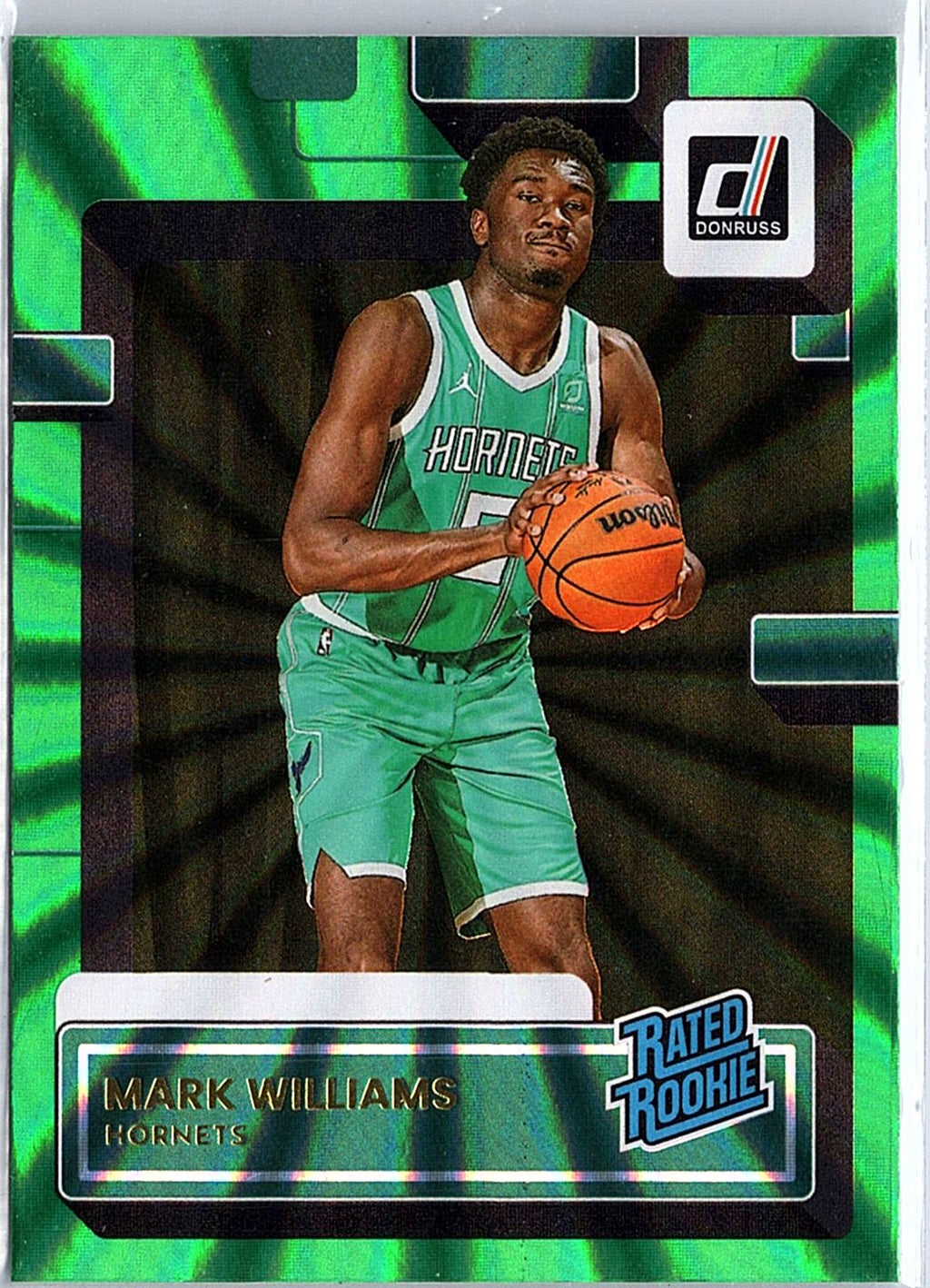2022-23 Donruss #215 Mark Williams Holo Laser Green