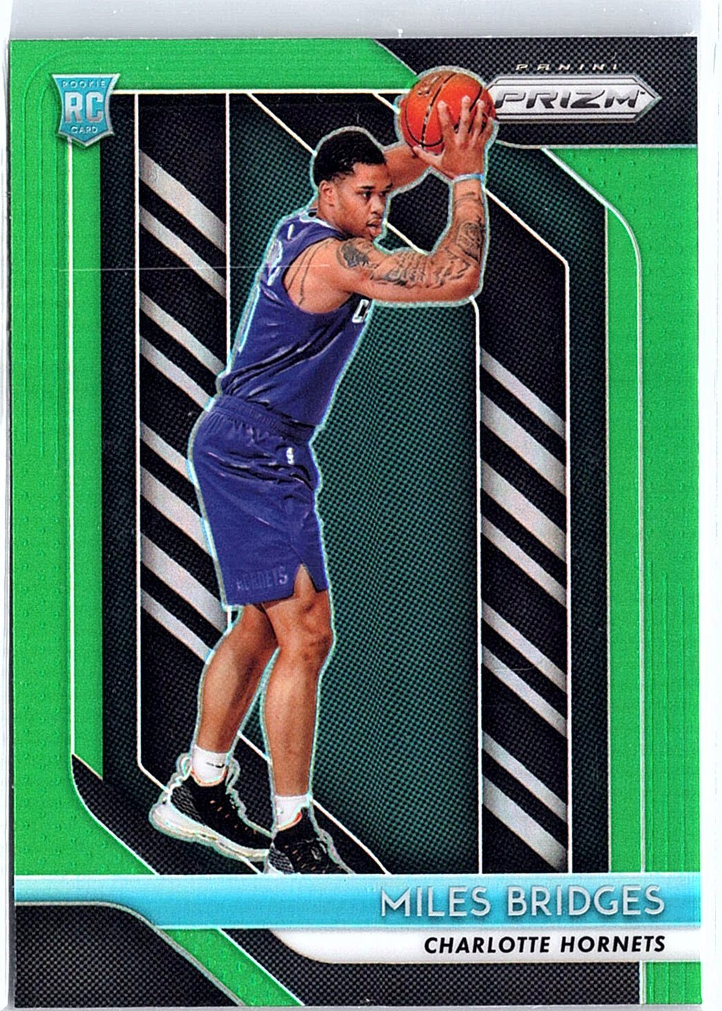 2018-19 Panini Prizm #278 Miles Bridges Prizms Green