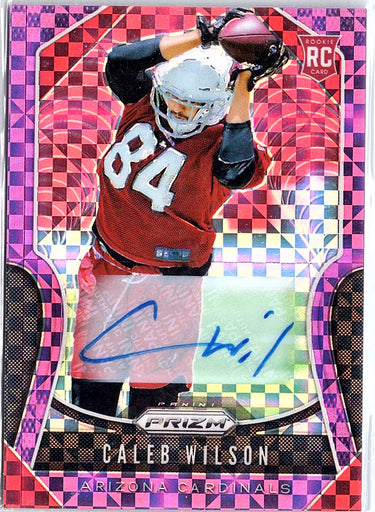 2019 Panini Prizm #367 Caleb Wilson Rookie Autographs Prizm Purple Power #/49