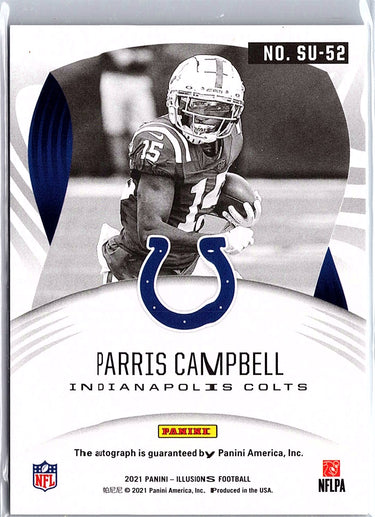 2021 Panini Illusions #SU-52 Parris Campbell Superlatives #/99