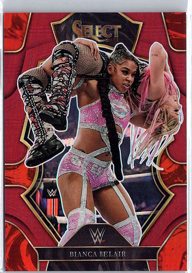 2023 Panini Select WWE #197 Bianca Belair Red Wave
