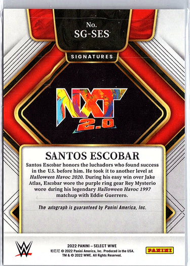 2022 Panini Select WWE #SG-SES Santos Escobar Signatures