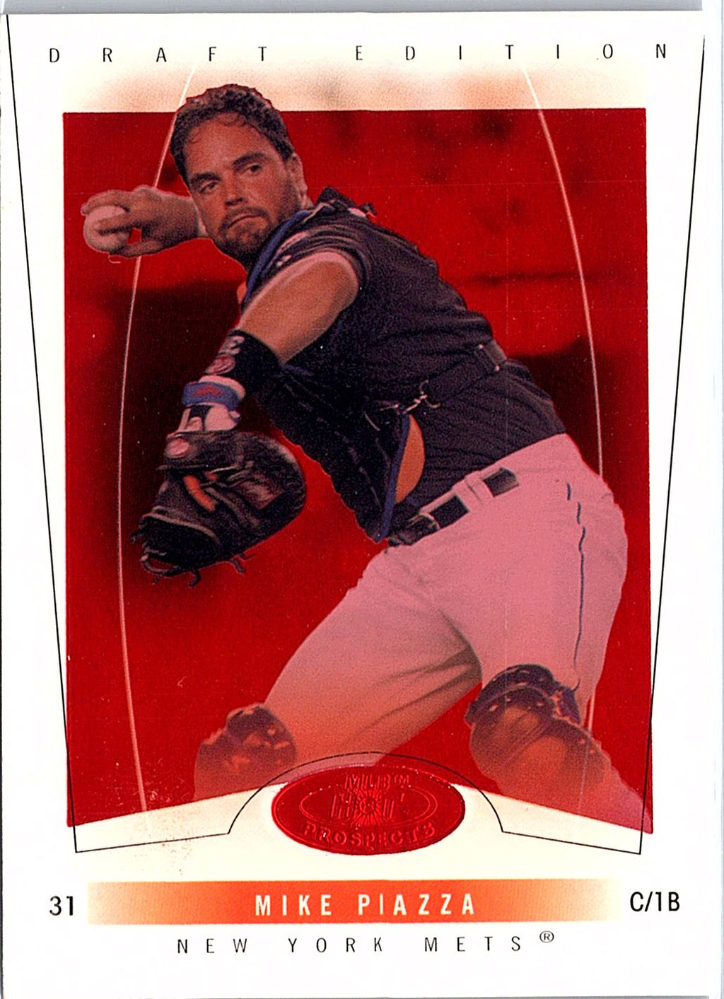 2004 Fleer Hot Prospects Draft Edition #14 Mike Piazza Red Hot #/150