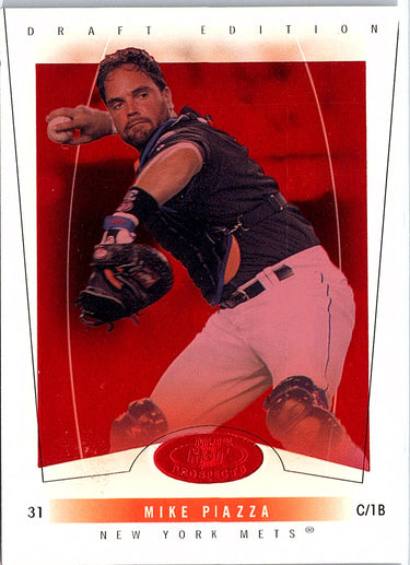 2004 Fleer Hot Prospects Draft Edition #14 Mike Piazza Red Hot #/150