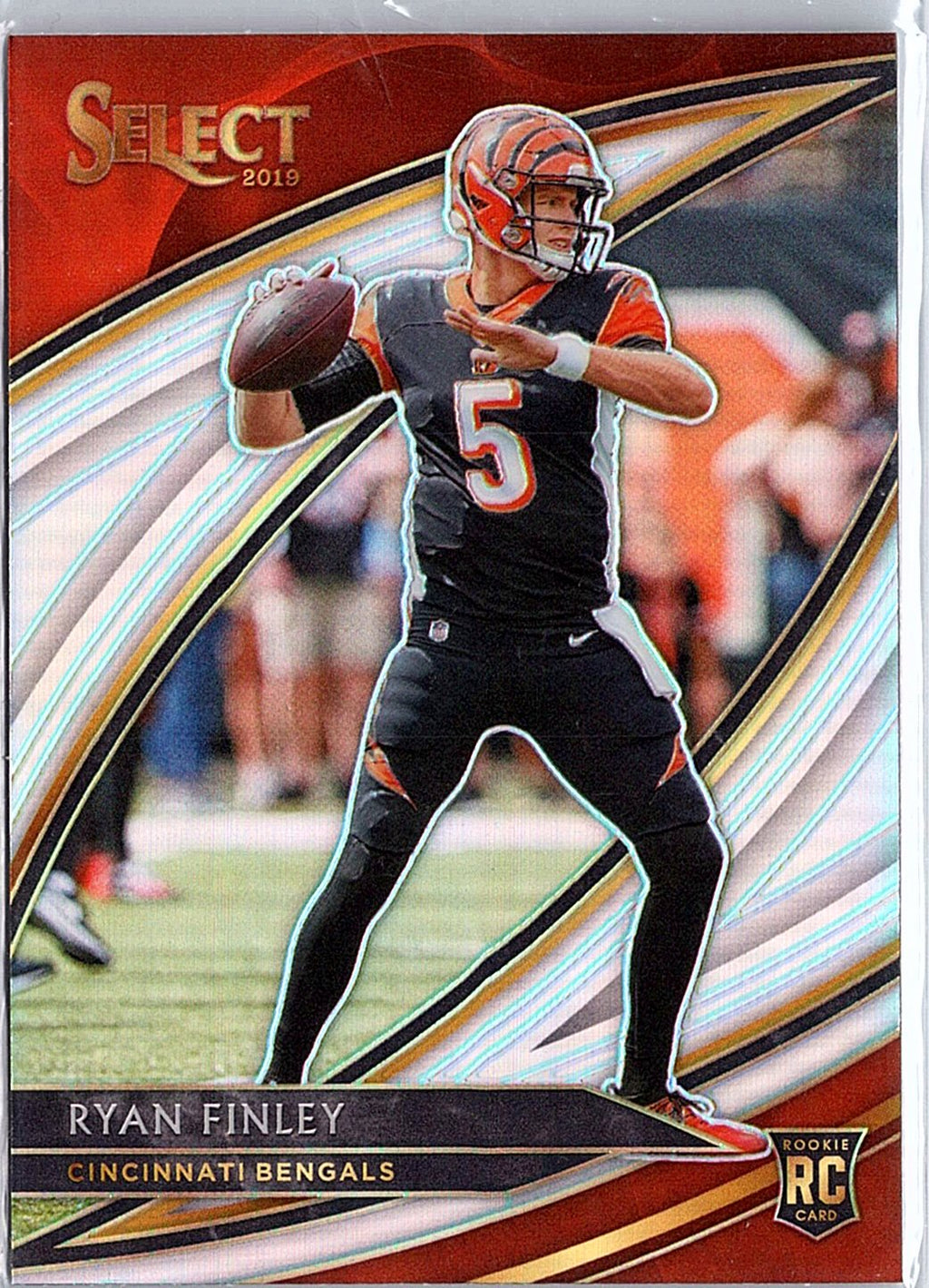 2019 Panini Select #281 Ryan Finley Silver Prizm