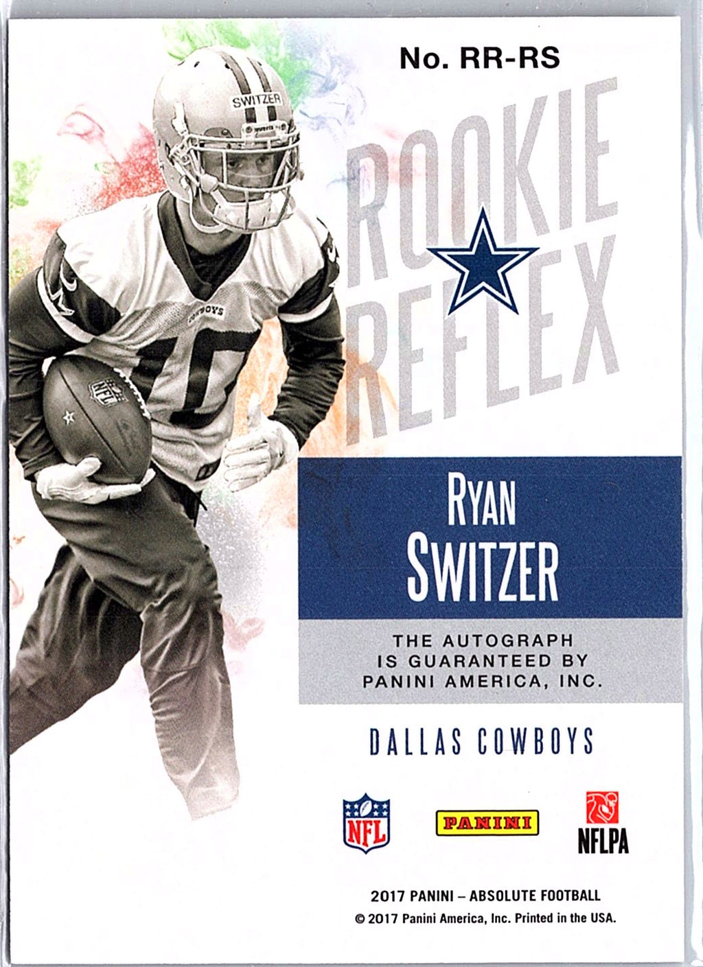 2017 Panini Absolute #RR-RS Ryan Switzer Rookie Reflex Signatures #/400