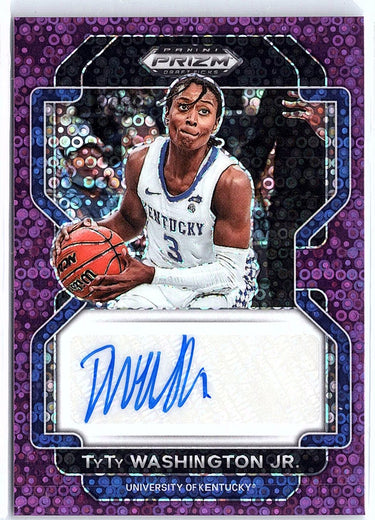 2022-23 Leaf Draft #BA-TWJ TyTy Washington Jr. Autographs Purple #/10