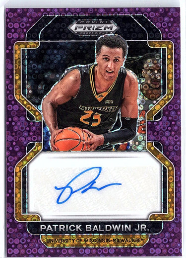 2022 Panini Chronicles Draft Picks #19 Patrick Baldwin Jr. purple auto /50