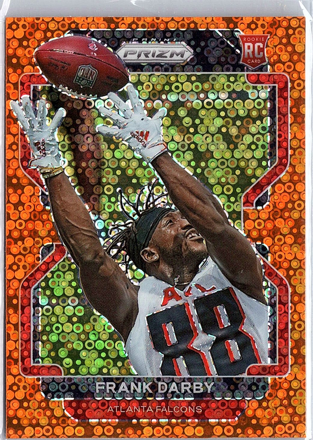 2021 Panini Prizm #406 Frank Darby Orange Ice