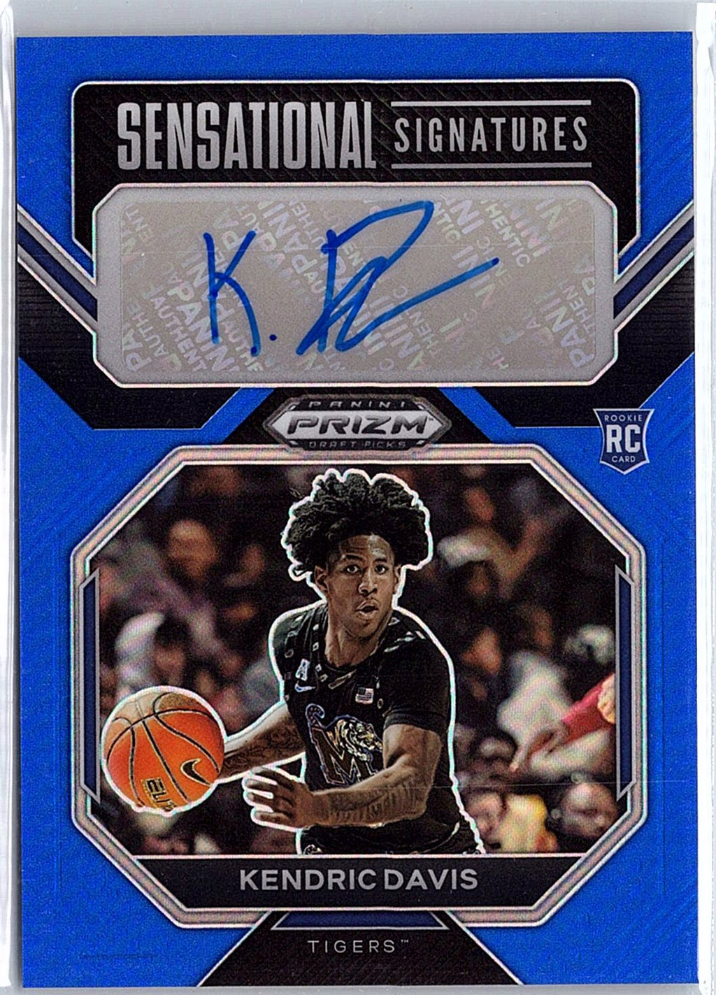 2023 Panini Prizm Draft Picks #SS-KDV Kendric Davis Blue /125