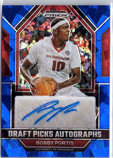 2023 Prizm Draft Picks Bobby Portis Autographs Blue Ice #/75