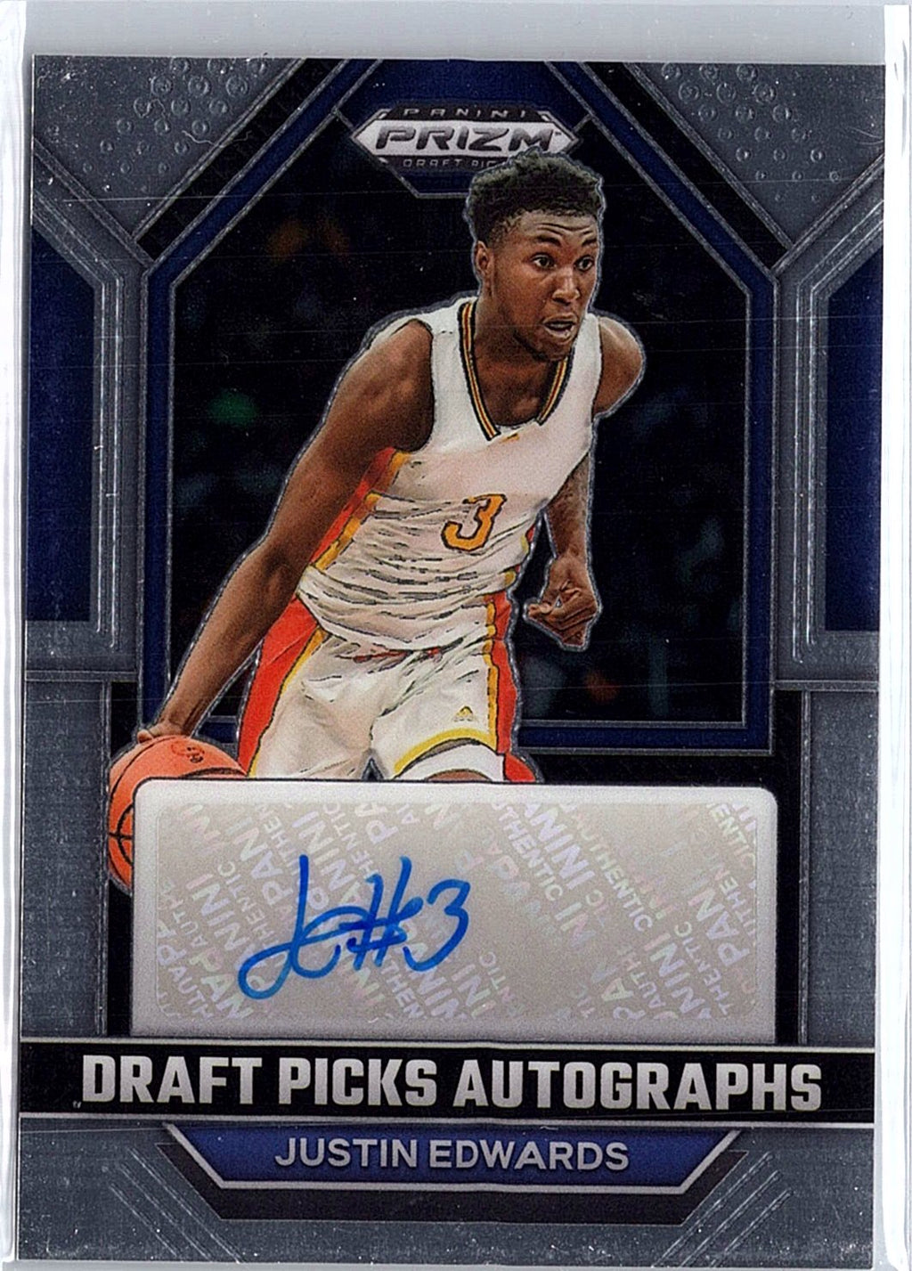 2023 Panini Prizm Draft Picks #DPA-JEW Justin Edwards Draft Picks Autographs
