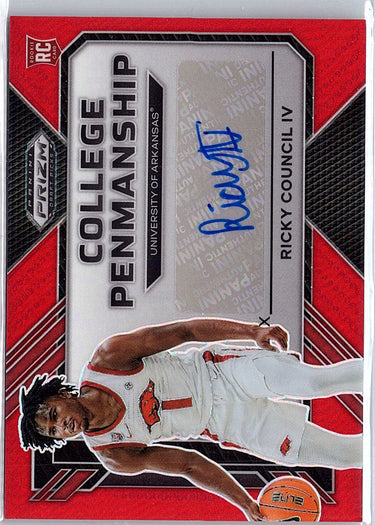 2023 Panini Prizm Draft Picks #CP-RCC Ricky Council IV  Red #/149