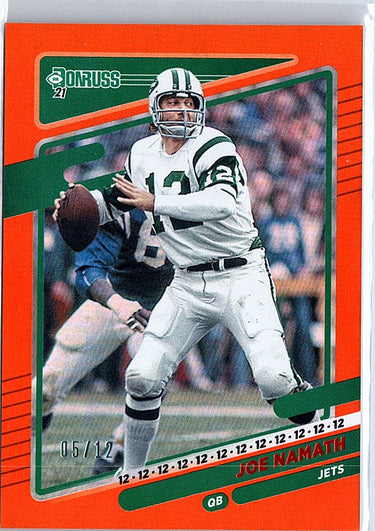2021 Donruss #42 Joe Namath Jersey Number #/12