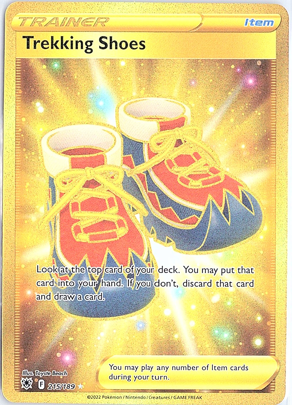 SWSH10: Astral Radiance #215/189 Trekking Shoes (Secret)