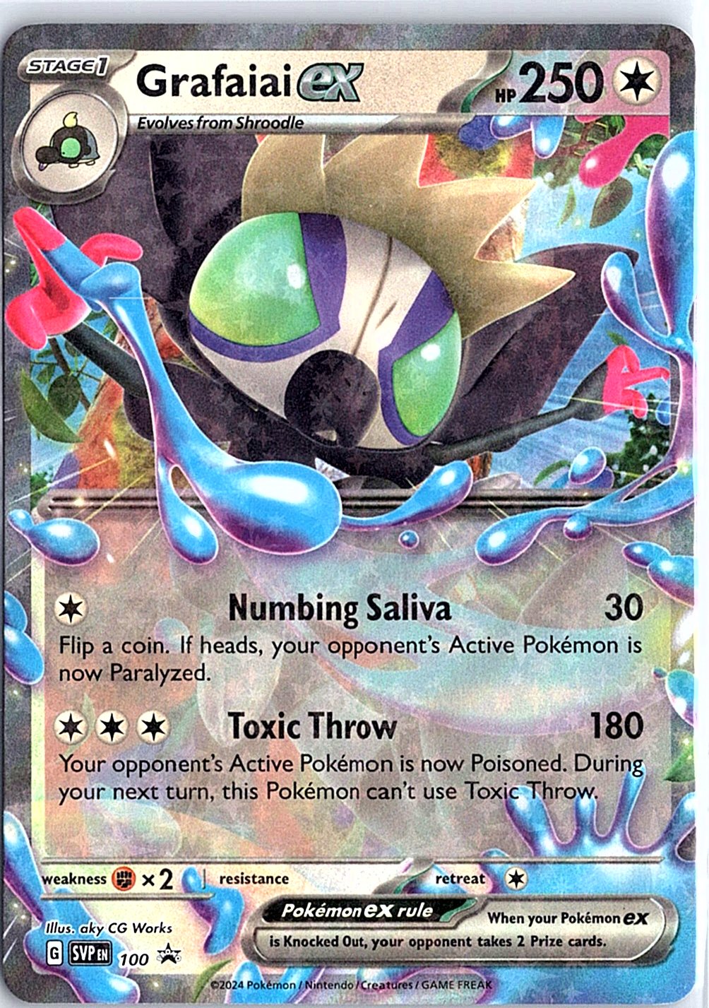 SV: Scarlet & Violet Promo Cards #100 Grafaiai ex