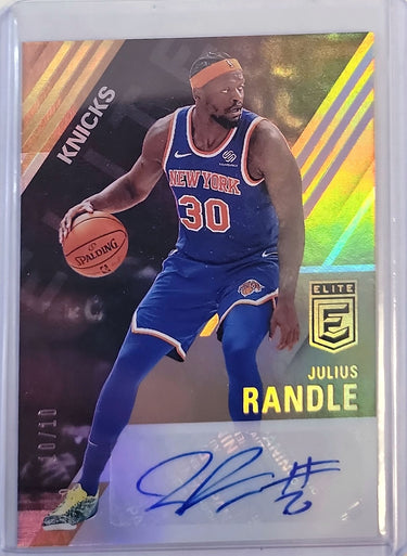 2020-21 Panini Donruss Elite #ES-JRA Julius Randle Elite Signatures Gold #/10