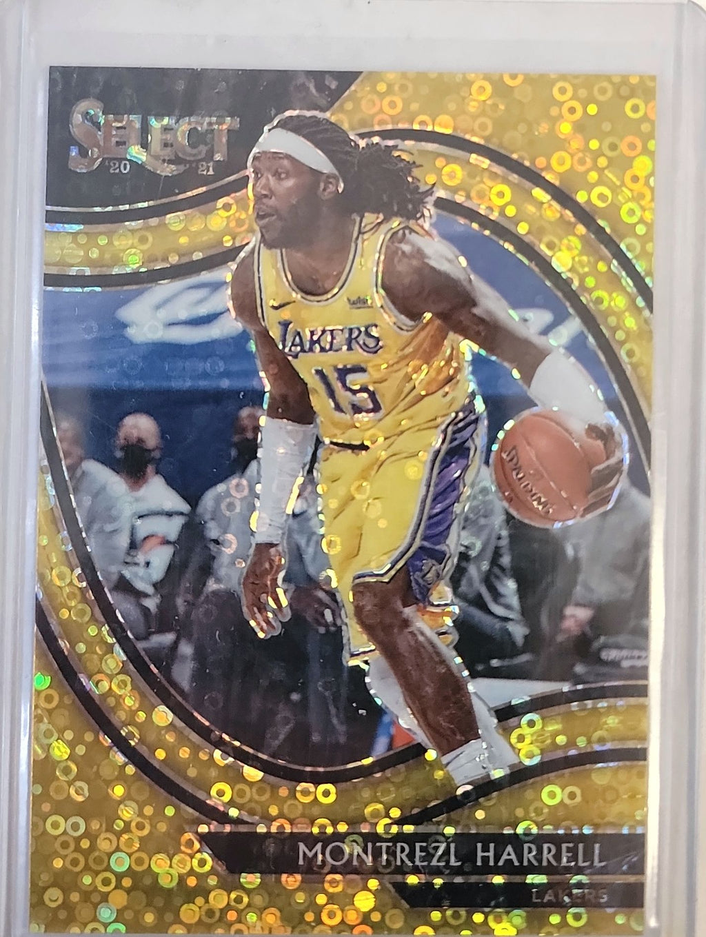 2020-21 Panini Select #206 Montrezl Harrell Gold Disco Prizms #/10