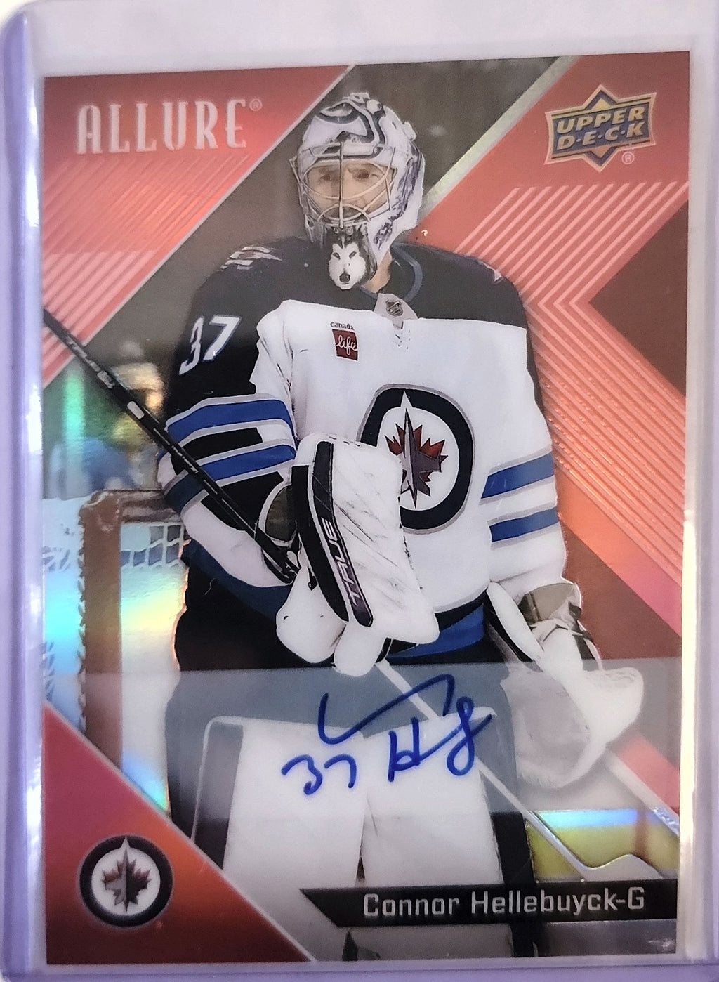2024-25 Upper Deck Allure #43 Connor Hellebuyck Red Rainbow