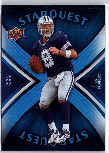2008 Upper Deck #SQ30 Tony Romo StarQuest Rainbow Blue