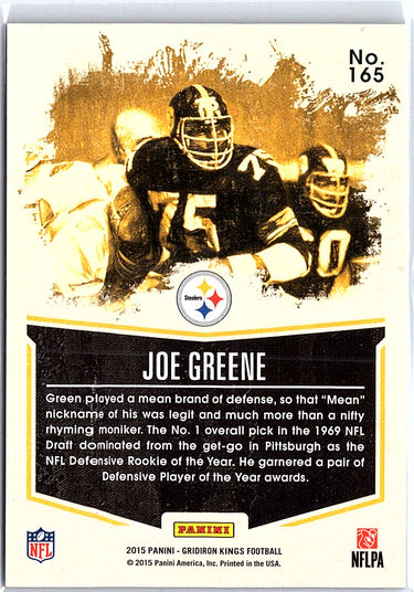 2015 Panini Gridiron Kings #165 Joe Greene Blue Framed