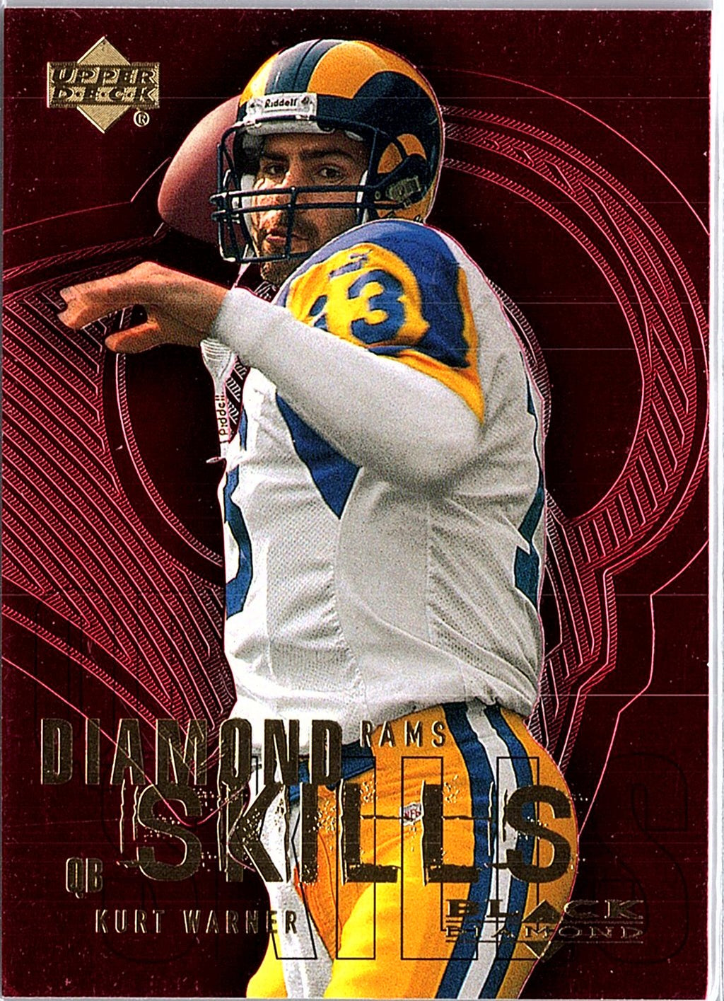 2000 Upper Deck Black Diamond #DS8 Kurt Warner Diamond Skills