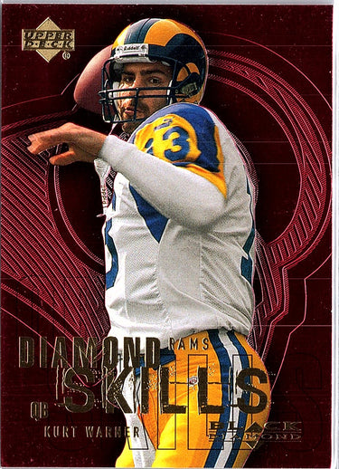 2000 Upper Deck Black Diamond #DS8 Kurt Warner Diamond Skills