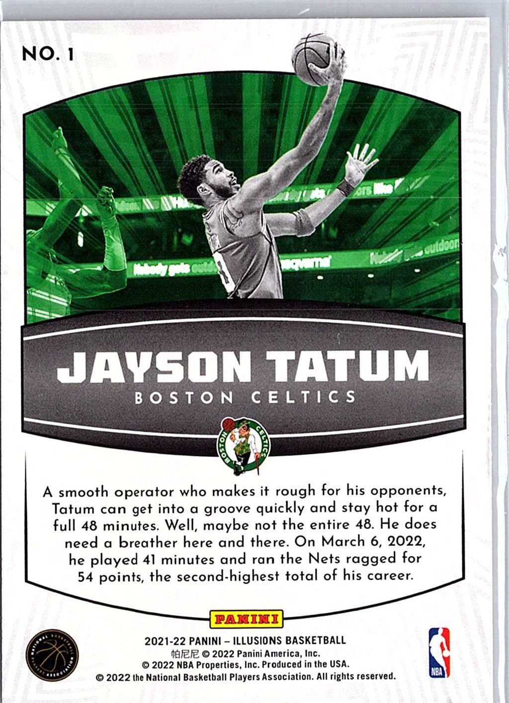 2021-22 Panini Illusions #1 Jayson Tatum Operation Detonation