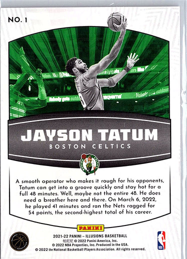 2021-22 Panini Illusions #1 Jayson Tatum Operation Detonation