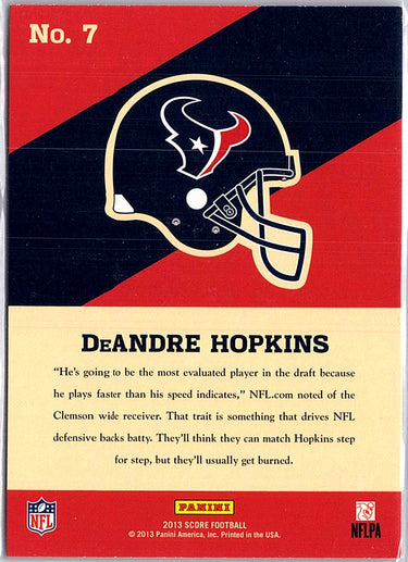 2013 Score #7 DeAndre Hopkins Hot Rookies Retail