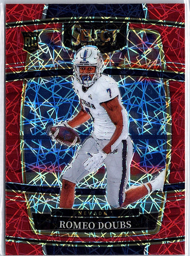2022 Panini Select Draft Picks #16 Romeo Doubs Red Lazer Prizm