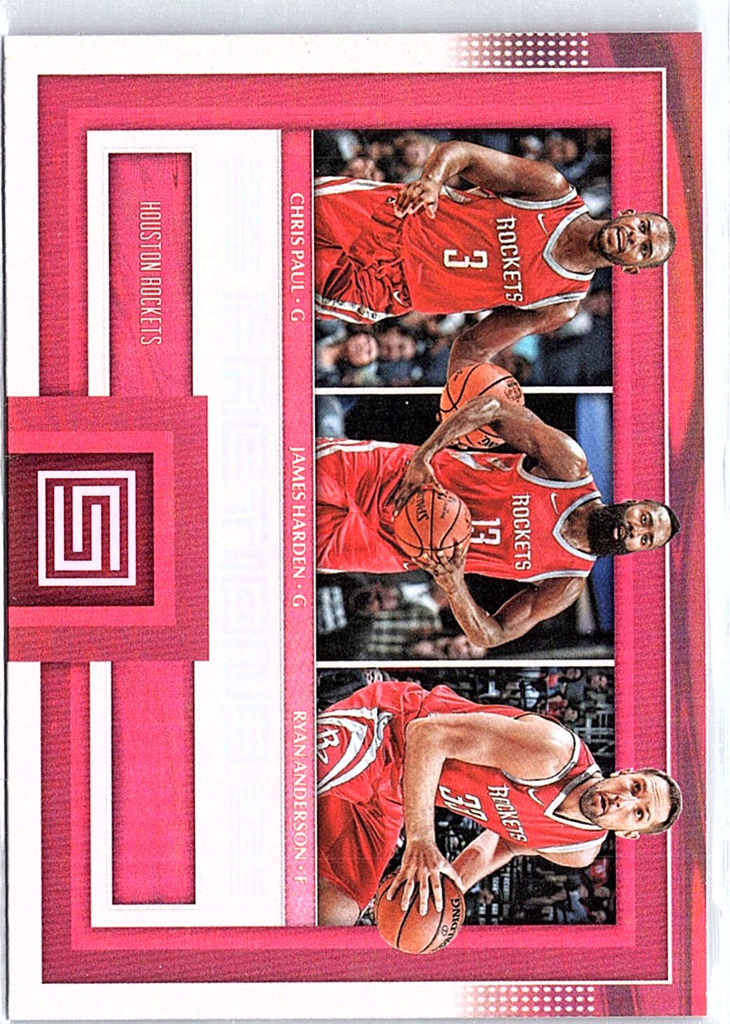2017-18 Panini Status #20 James Harden / Chris Paul / Ryan Anderson Factions