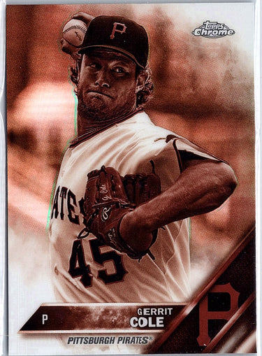 2016 Topps Chrome #11 Gerrit Cole Sepia Refractor
