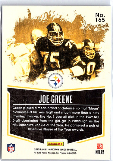 2015 Panini Gridiron Kings #165 Joe Greene Blue Framed