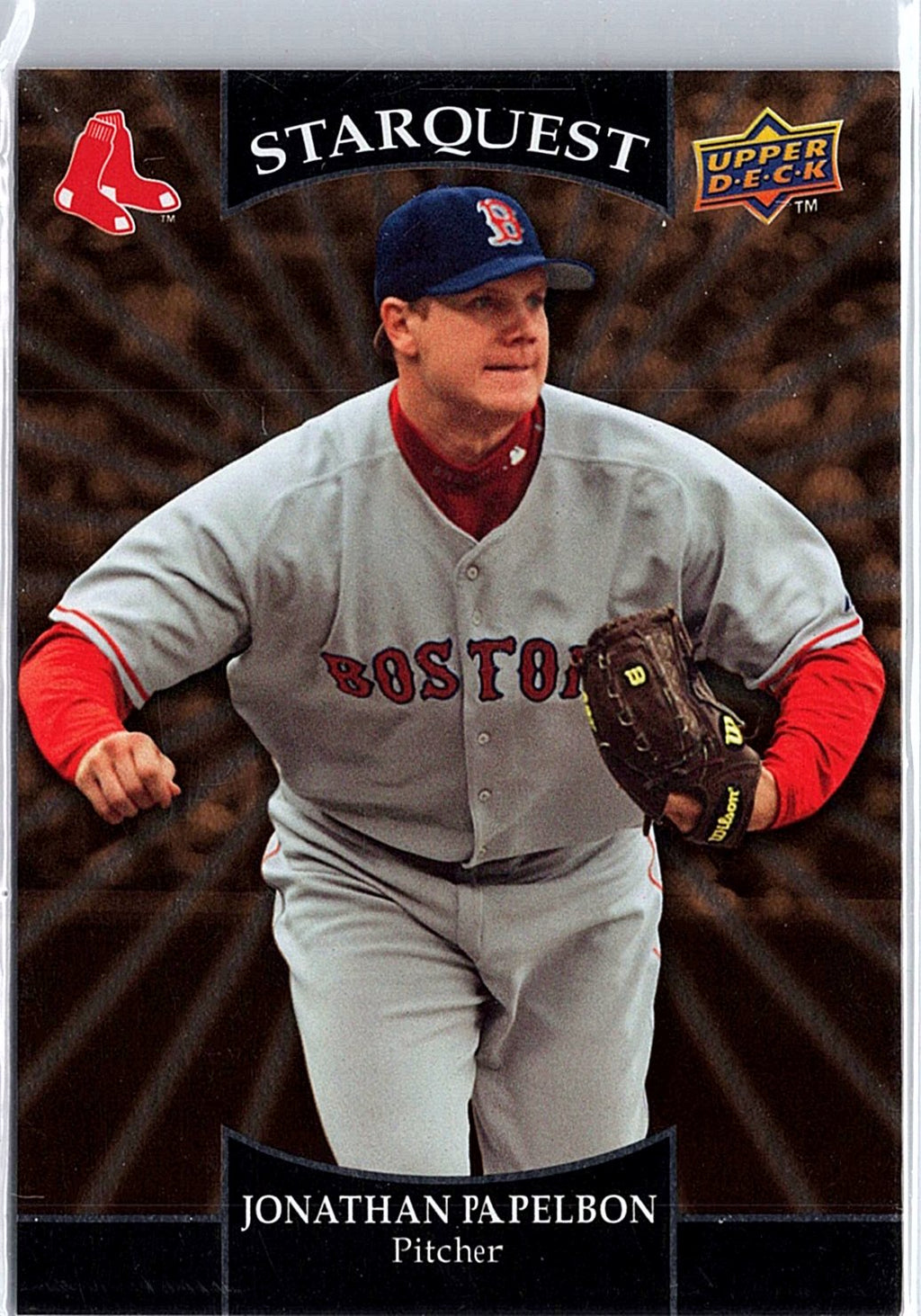 2009 Upper Deck #SQ-45 Jonathan Papelbon StarQuest Gold Rare