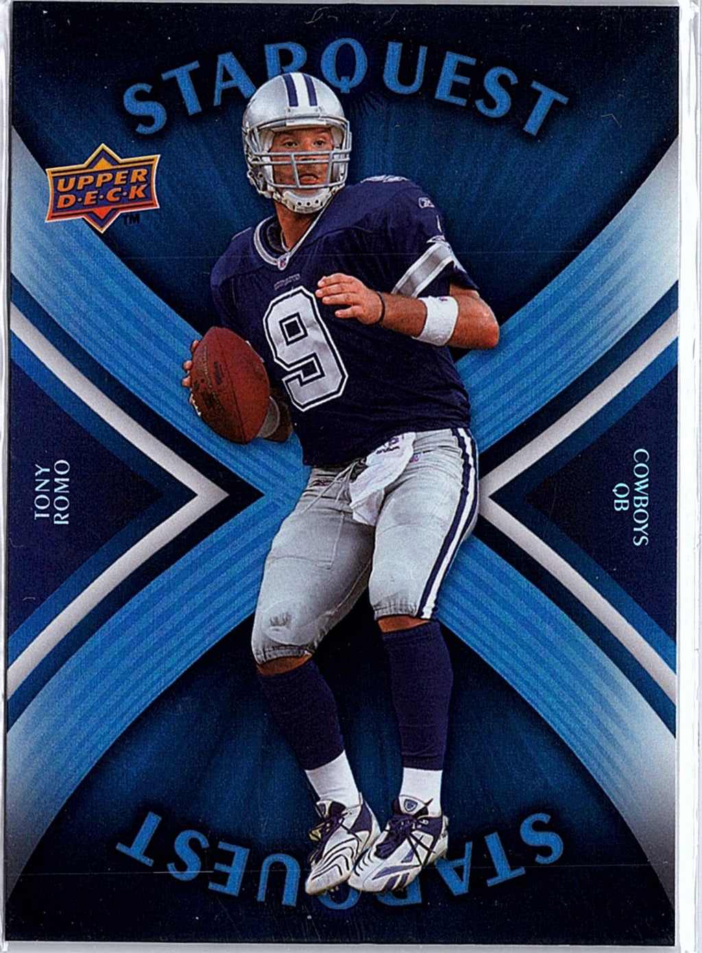 2008 Upper Deck #SQ30 Tony Romo StarQuest Rainbow Blue
