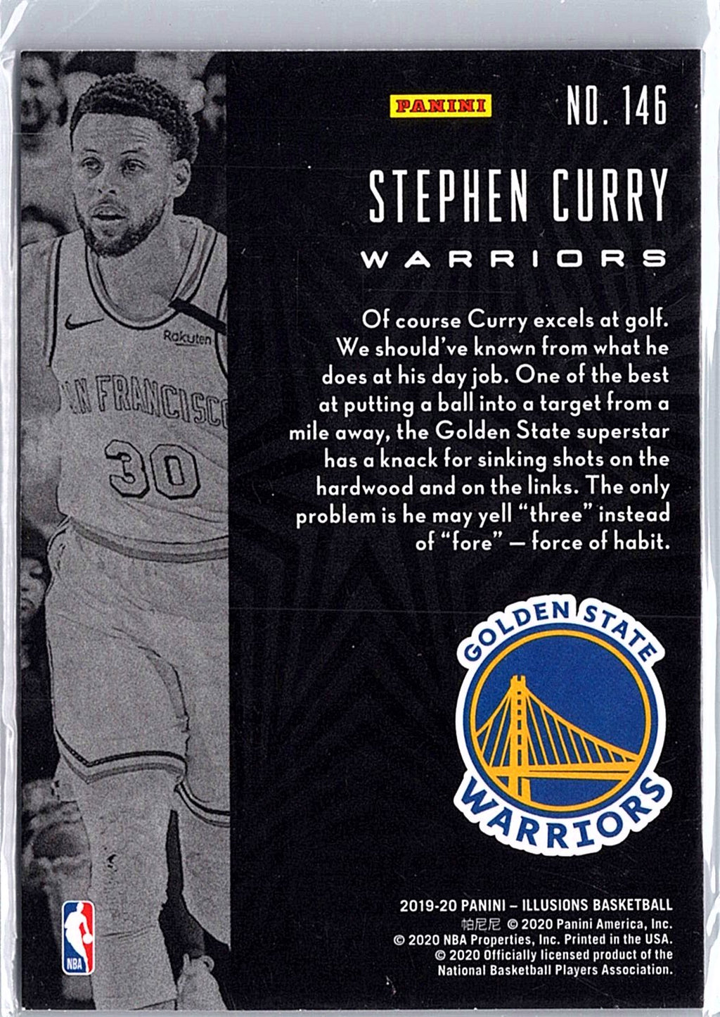 2019-20 Panini Illusions #146 Stephen Curry